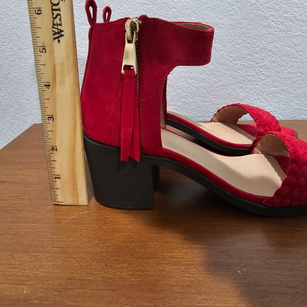 Journee Collection Hunter High Heel Sandals Woman's Shoes Size 6‎ - Picture 4 of 8